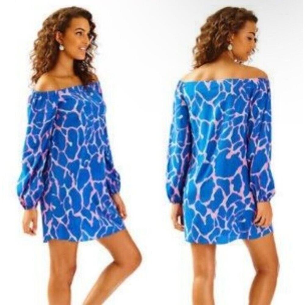 Lilly Pulitzer Blue and Pink Mini Dress